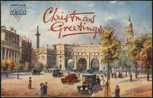 London. New Admiralty Arch. The Mall. Christmas greetings