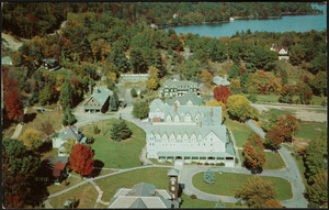 The Silver Bay Association Silver Bay, N.Y. on Lake George. "Air view of the Campus looking north"