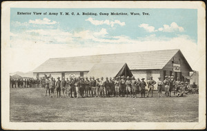 Exterior view of Army Y.M.C.A. building, Camp McArthur, Waco, Tex.