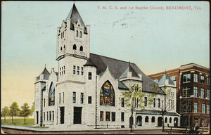 Y.M.C.A. and 1st Baptist Church, Beaumont, Tex.