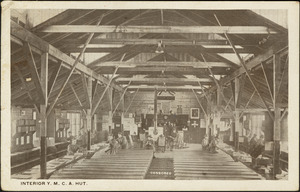 Interior Y.M.C.A. hut