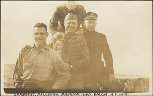 Chambers, Hallberg, Mahrion, and Y.M.C.A. at sea