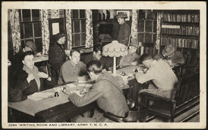 Writing oom and library, Army Y.M.C.A.