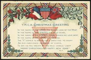 Y.M.C.A. Christmas greeting, 1917