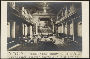 Y.M.C.A. Recreation room for the AEF