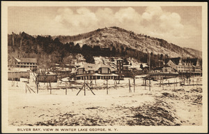 Silver Bay, view in winter Lake George, N.Y.