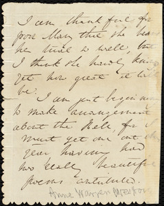 Letter from Anne Warren Weston to Samuel May, Tuesday Afternoon, July 17, [1855]