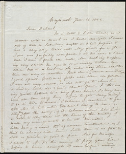 Letter from Anne Warren Weston, Weymouth, [Mass.], to Deborah Weston, Jan. 16, 1842