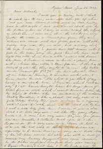 Letter from Anne Warren Weston, Poplar Street, [Boston], to Deborah Weston, Jan. 25, 1842