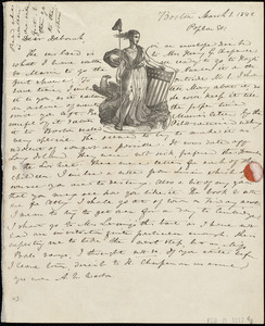 Letter from Anne Warren Weston, Poplar St., Boston, to Deborah Weston, March 1, 1842