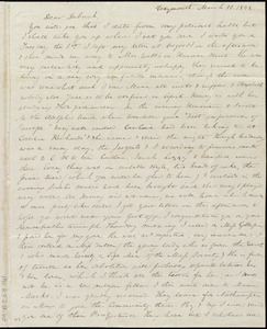 Letter from Anne Warren Weston, Weymouth, [Mass.], to Deborah Weston, March 10, 1842