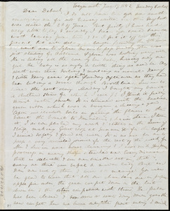 Letter from Anne Warren Weston, Weymouth, [Mass.], to Deborah Weston, June 19, 1842. Sunday, 6 o'clock