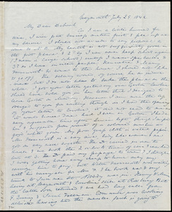Letter from Anne Warren Weston, Weymouth, [Mass.], to Deborah Weston, July 29, 1842