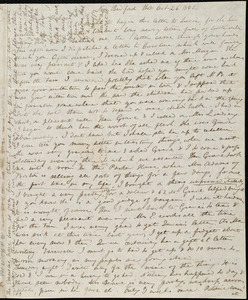 Letter from Anne Warren Weston, New Bedford, [Mass.], to Deborah Weston, Wed., Oct. 26, 1842