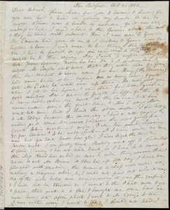 Letter from Anne Warren Weston, New Bedford, [Mass.], to Deborah Weston, Oct. 31, 1842