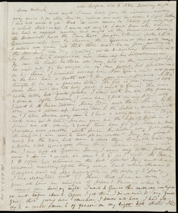 Letter from Anne Warren Weston, New Bedford, [Mass.], to Deborah Weston, Nov. 5, 1842. Saturday night