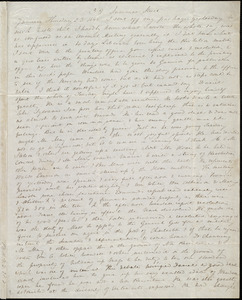 Letter from Anne Warren Weston, 39 Summer Street, [Boston], to Deborah Weston and Caroline Weston, January Thursday 23, 1845