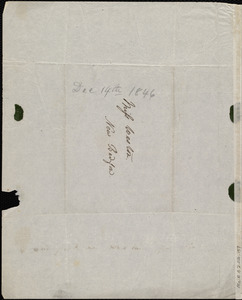 Letter from Anne Warren Weston, Weymouth, [Mass.], to Caroline Weston, Dec. 14th, 1846
