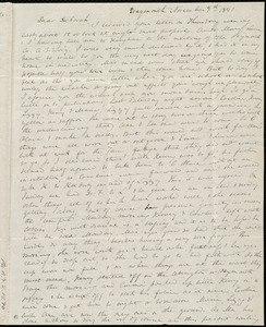 Letter from Anne Warren Weston, Weymouth, [Mass.], to Deborah Weston, November 9th, 1841
