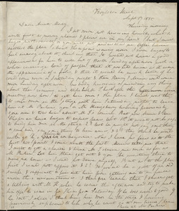 Letter from Anne Warren Weston, Boylston Street, [Boston], to Mary Weston, Sept. 17, 1835
