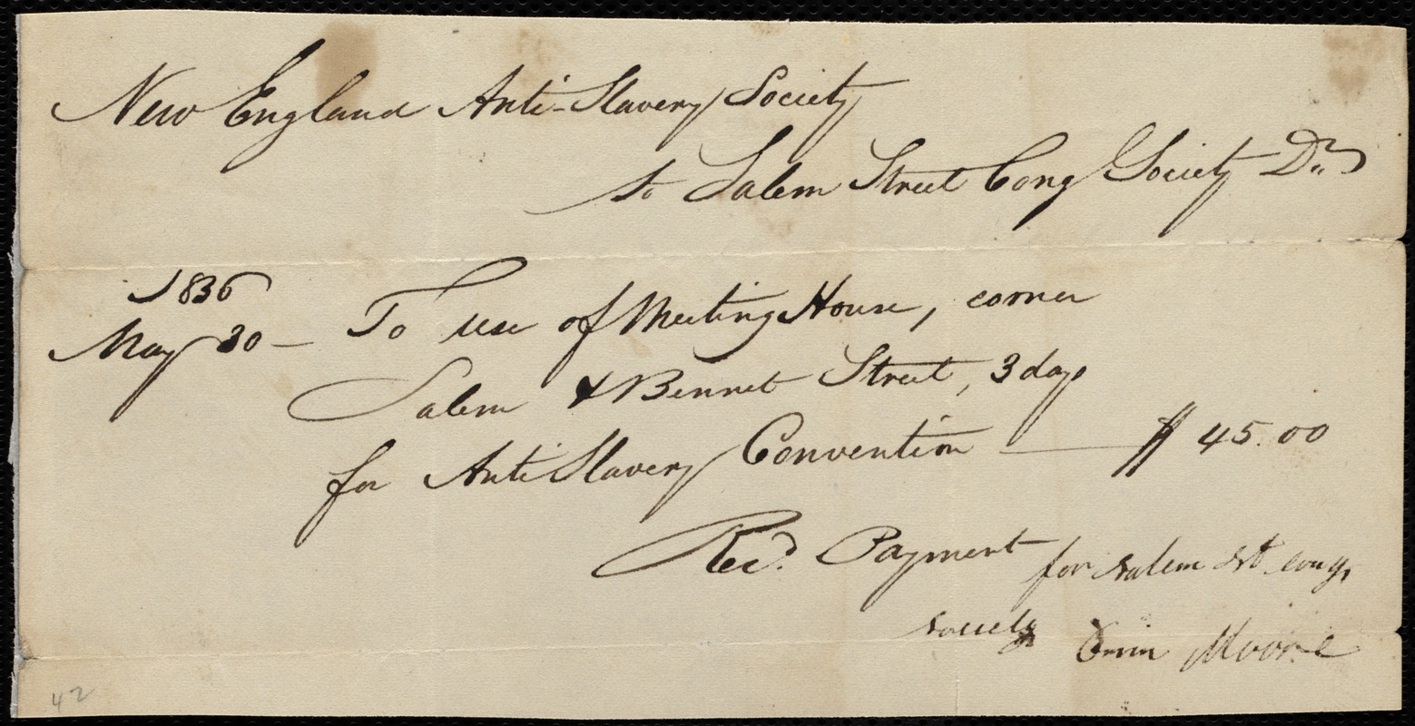 Letter from Anne Warren Weston, New Bedford, [Mass.], to Ann Bates ...