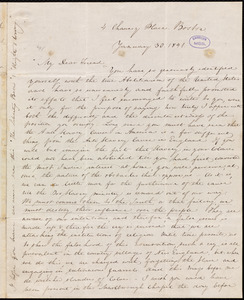 Letter from Anne Warren Weston, 4 Chauncy Place, Boston, to Elizabeth Pease Nichol, January 30, 1841