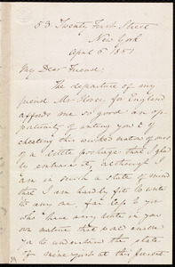 Letter from Anne Warren Weston, 53 Twenty First Street, New York, to Mary Anne Estlin, April 6, 1851