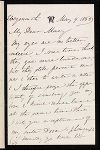 Letter from Anne Warren Weston, Weymouth, [Mass.], to Mary Anne Estlin, May 9, 1865