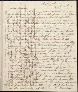 Letter from Caroline Weston, Roxbury, [Mass.], to Deborah Weston, Monday eve'g, [1837?], 10 o'clock