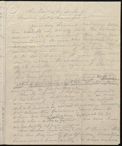 Letter from Caroline Weston, [Newark, New Jersey?], to Mrs. Worcester and the Newark Ladies' Peace Society