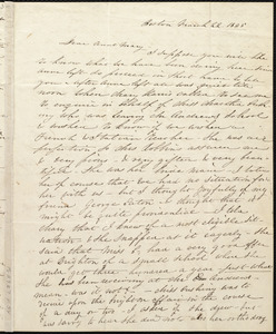 Incomplete letter from Caroline Weston, Boston, [Mass.], to Mary Weston, March 22, 1835