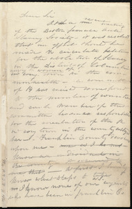 Draft of letter from Caroline Weston, [Boston?], to Stillman B. Newcomb, [Aug.? 1836]
