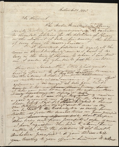 Draft of letter from Caroline Weston, Boston, [Mass.], to Stillman B. Newcomb, Oct. 1, 1836