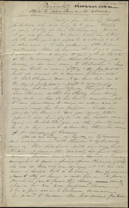 Letter from Caroline Weston to Emma Forbes Weston, [Oct. 1845]
