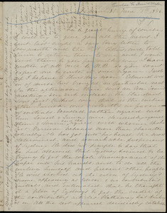 Letter from Caroline Weston, Federal St[reet], [Boston], to Anne Warren Weston, June 13th, 1846