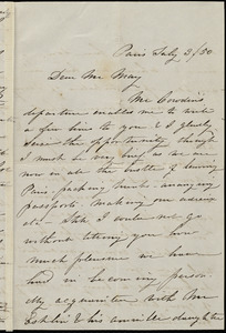 Letter from Caroline Weston, Paris, [France], to Samuel May, July 3 / [18]50