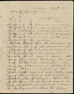 Letter from Caroline Weston, New Bedford, [Mass.], to William Lloyd Garrison, Feb. 9, 1845