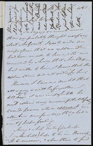 Letter from John Bishop Estlin, Park St[reet], [Bristol, England], to Caroline Weston, July 31, 1851