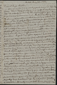 Letter from Mary Anne Estlin, Park St[reet], [Bristol, England], to Caroline Weston, May 28, 1852