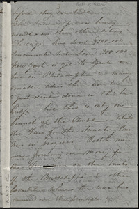 Partial letter from Caroline Weston, [Weymouth, Mass.], to Mary Anne Estlin, [29 Dec. 1863]