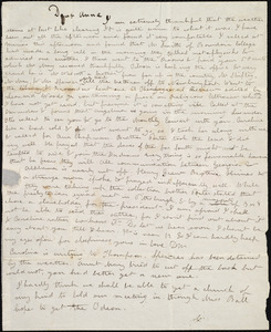 Letter from Deborah Weston to Anne Warren Weston, [13 Feb. 1837?]