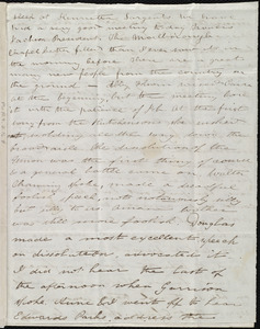 Incomplete letter from Deborah Weston, [Boston, Mass.], [1839?]
