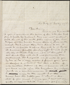 Letter from Deborah Weston, New Bedford, [Mass.], to Maria Weston Chapman, Sunday night, [1839?]