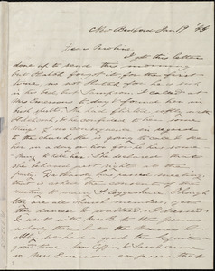 Letter from Deborah Weston, New Bedford, [Mass.], to Caroline Weston, Jan. 19, '44