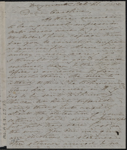 Letter from Deborah Weston, Weymouth, [Mass.], to Caroline Weston, Oct. 21, 1850