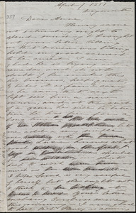 Letter from Deborah Weston, Weymouth, [Mass.], to Anne Warren Weston, April 7, 1851