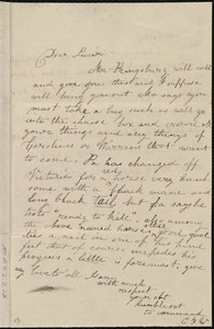 Letter from Emma Forbes Weston to Lucia Weston and Elizabeth Bates Chapman Laugel, [1837-1838?]