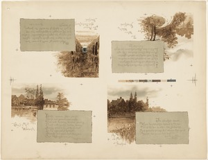 Four English landscapes for a book
