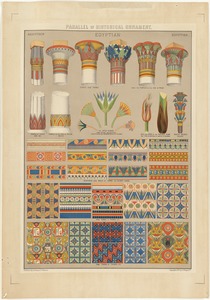 Parallel of historical ornament, Egyptian