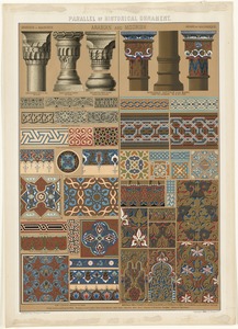 Parallel of historical ornament, Arabian and Moorish
